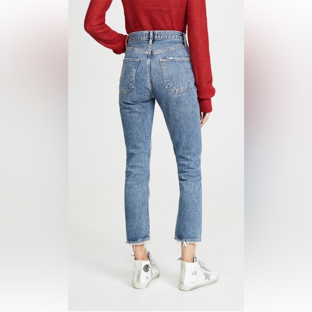 AGOLDE Riley High Rise Straight Crop Jeans in Size 25 Color Frequency - Picture 2 of 6